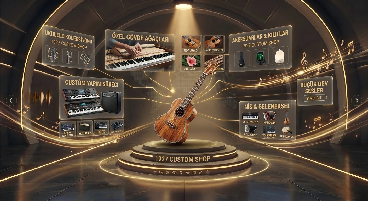 Ukulele kategori tanıtım sahnesi