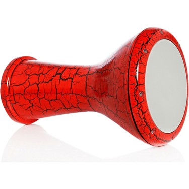 Rhythm Percussion Çatlak Boyalı Döküm Darbuka Kırmızı