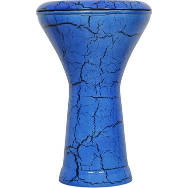 Rhythm Percussion Çatlak Boyalı Döküm Darbuka Mavi