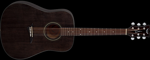 Dean Guitars Tradition AK48 – Akustik Gitar – Transparan Siyah – Hard Case dahil