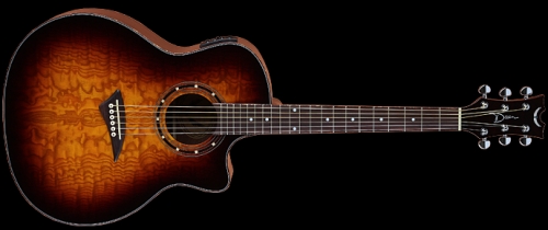 Dean Guitars Exotica Quilt Ash – Elektro Akustik – Trans Brazillia