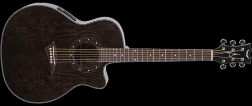 Dean Guitars Exotica Quilt Ash – Elektro Akustik – Trans Siyah