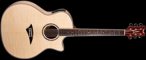 Dean Guitars Exotica Flame Maple – Elektro Akustik – Parlak Natural