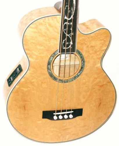 MKDF4N - Dragonfly 4 String Fretless Acoustic Bass Guitar - Natural