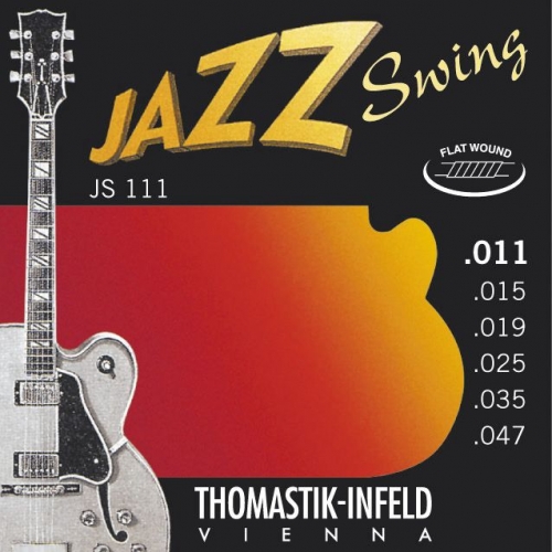 Thomastik JS111 - 11/47 Jazz Swing (Light) Flatwound- Electric Guitar Strings