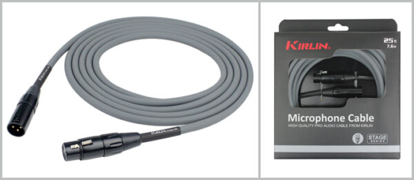 Kirlin Cable MPQ270G – 7.6 Metre Mikrofon Kablosu – Gri