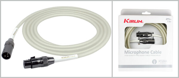 Kirlin Cable MSQ220BNG – 7.6 Metre Mikrofon Kablosu – Beyaz