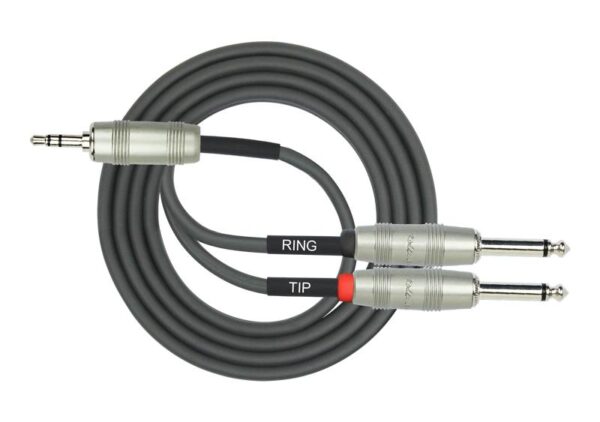 Kirlin Cable Y-362PRL 3.5MM TRS Plug – 2x 1/4