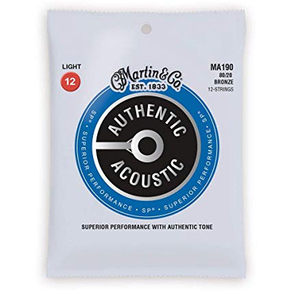 Martin & Co 41Y18MA190 - Light 12-String Acoustic Guitar Strings