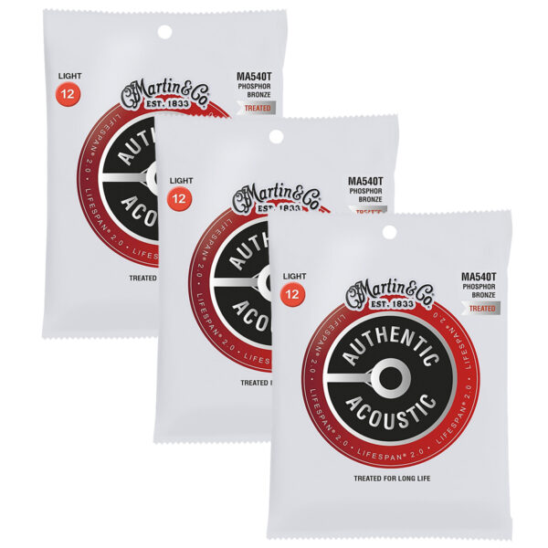 Martin & Co 41Y18MA540TPK3 - Light Acoustic Guitar Strings