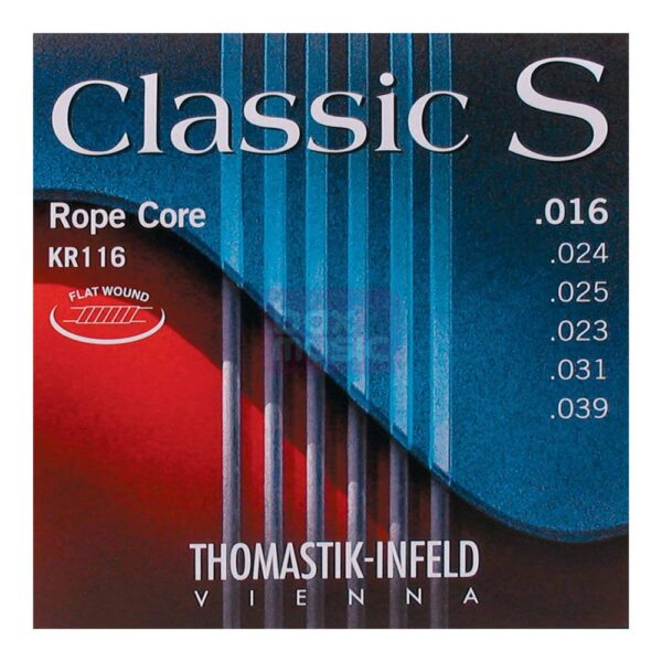Thomastik KR116 - Classic S Rope Core Flatwound 16/39 Light Tension - Classical Guitar Strings