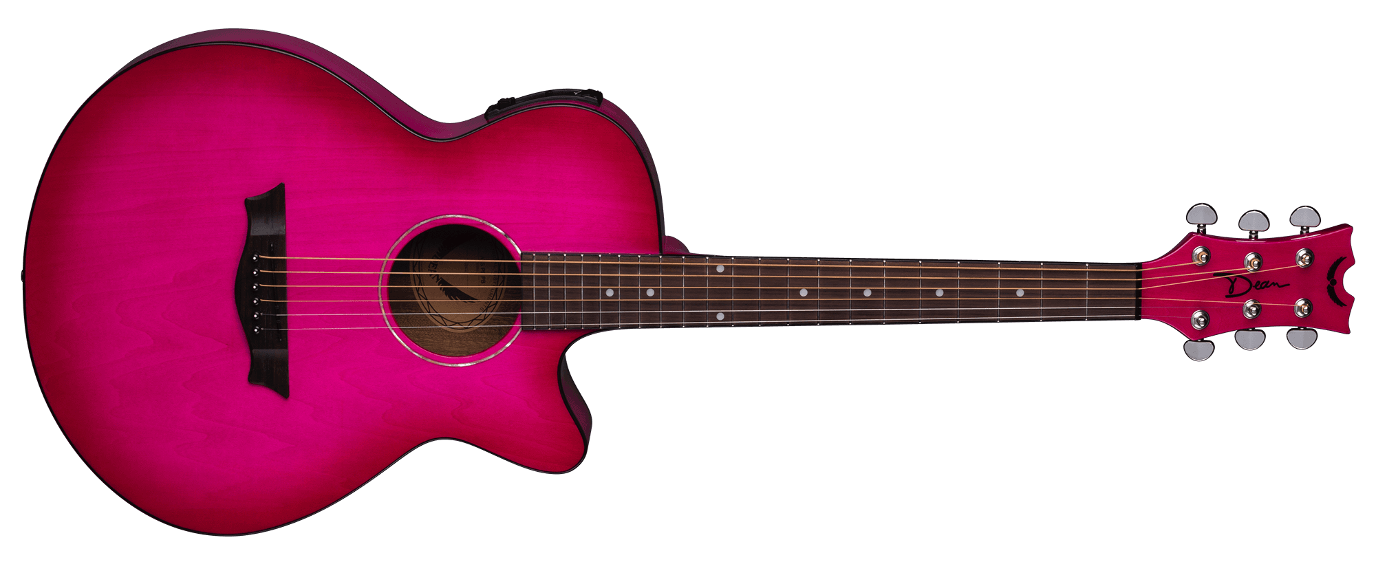 Dean Guitars AXPEPB – AXS Performer Elektro Akustik Gitar – Pink Burst