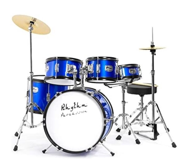 Rhythm Percussion Acoustic Drum Kit 22 inch Blue