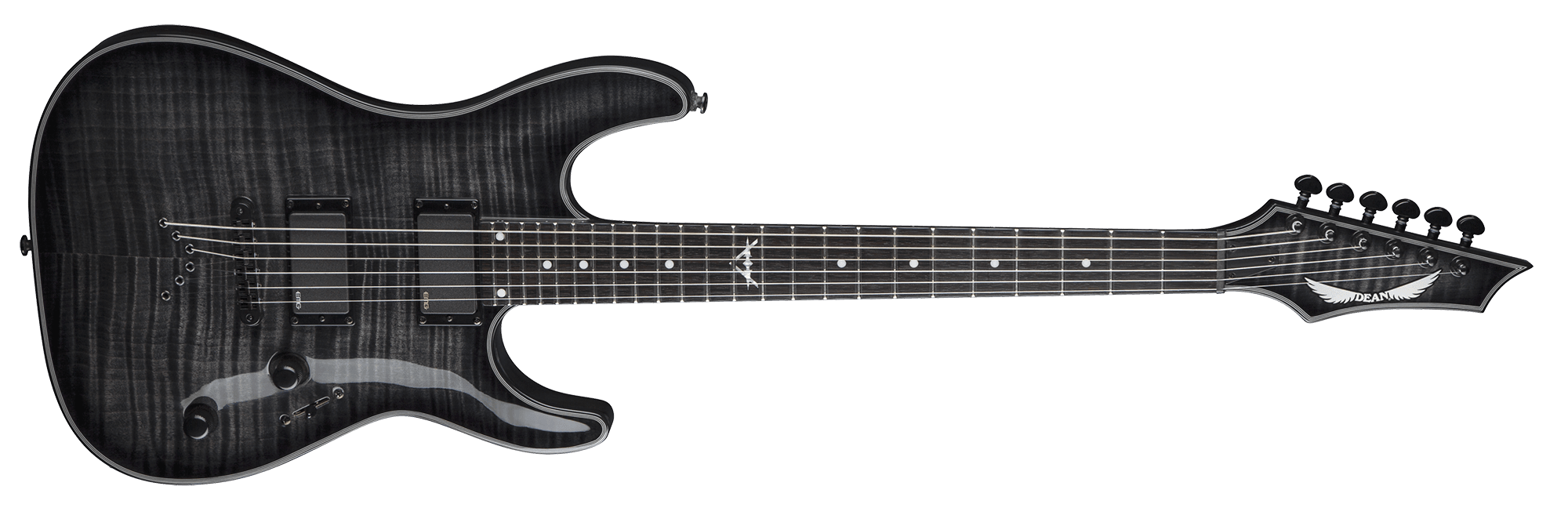 Dean Guitars C450FMSC – Custom 450 Flame Top – Trans Black