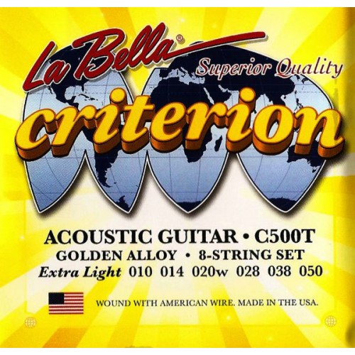 La Bella Strings Criterion 10-52 Light – Akustik Gitar teli
