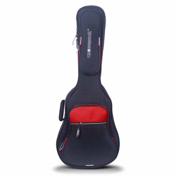CrossRock Cases CRSG306DBR - 30mm Padded Acoustic Guitar Gig-Bag (Black-Red)
