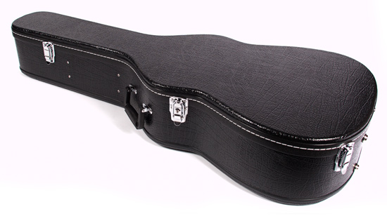 CrossRock Cases CRW500SB - Chrome Fittings Jumbo Acoustic Guitar Hard Case