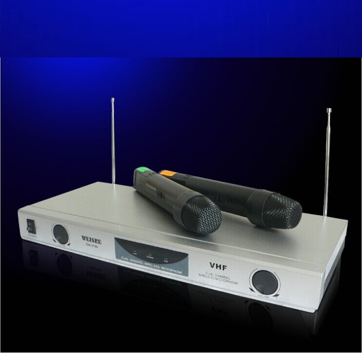 Weisre WMDM2186 Kablosuz El Mikrofonu 2’li set