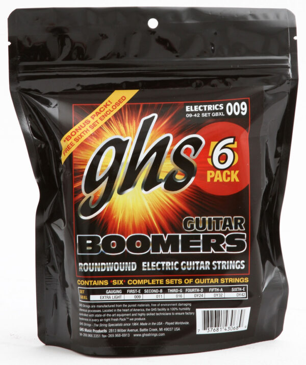 GHS Strings Boomers 5 Pack 09-42 – 5 Takım Elektro Gitar Teli