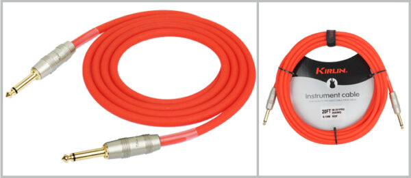 Kirlin Cable IM201PRG – 6 Metre Enstrüman Kablosu – Kırmızı