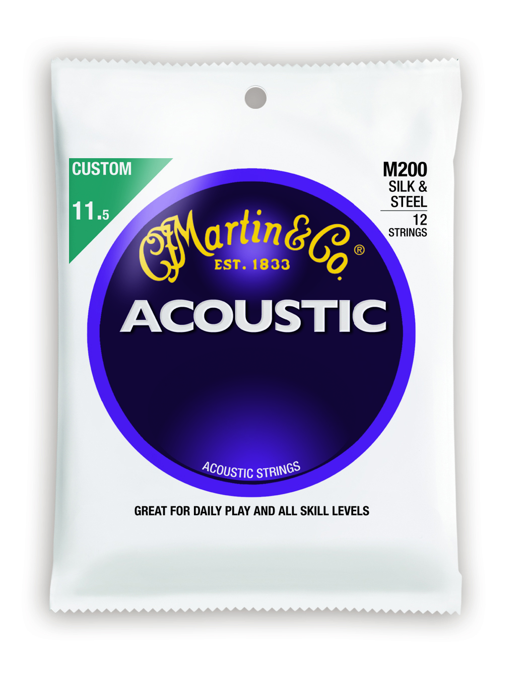 Martin & Co M2000 – 92/8 Phosphor Bronze (Extra Light) 10-47 Akustik Gitar Teli
