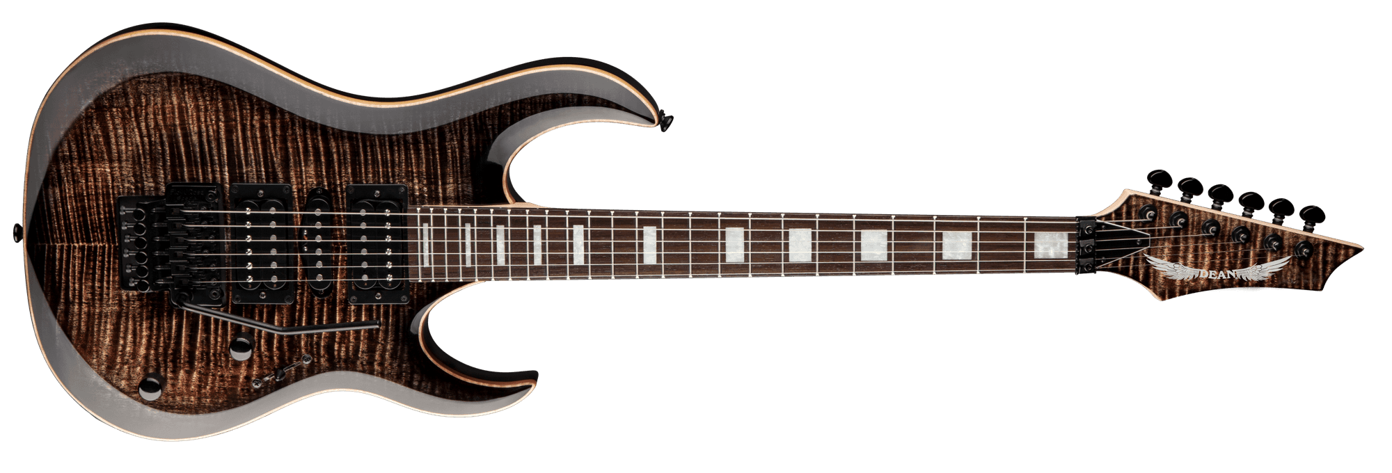 Dean Guitars MAB3FMTBK – Michael Batio Flame Top – Trans Black
