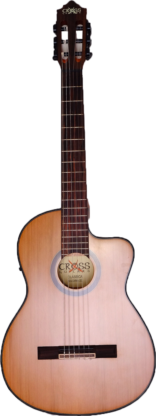 Cross Guitars Cross Cut-Away Elektro Klasik Gitar
