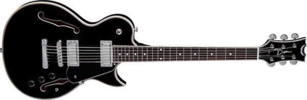 Dean Guitars Shire Semi Hallow Body Electric Guitar (Black)