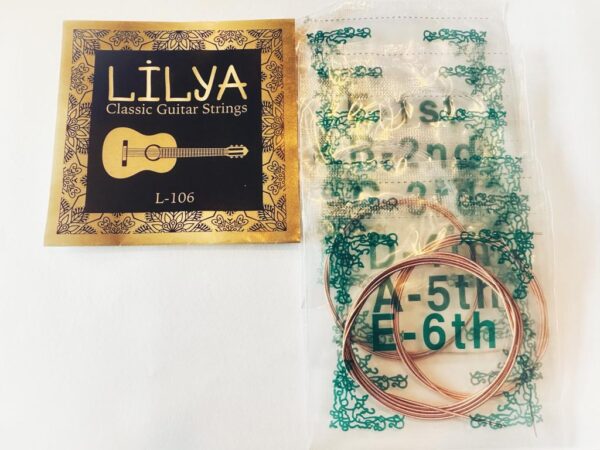 Lilya Klasik Gitar Teli ( Beyaz Üst Tel Şeffaf Naylon Tel )