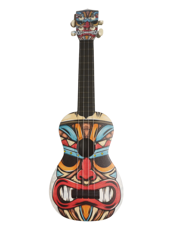 Gonzales Soprano Ukulele Yüz Desenli Kapak